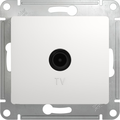 Механизм Systeme Electric (ранее Schneider Electric) серии Glossa (цвет белый) розетки TV проходной 4DB