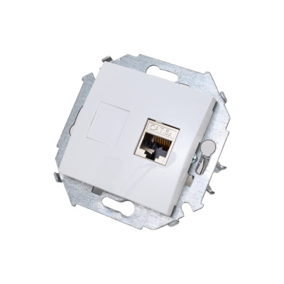 Компьютерная розетка Simon RJ45 кат.6а АМР, FTP, белый
