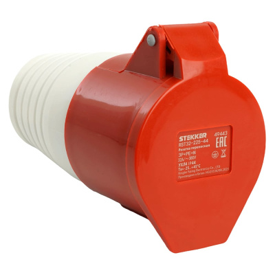 Розетка переносная STEKKER ST-225 32А 380В3P PE N IP44