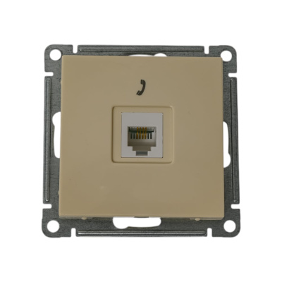 Телефонная розетка, бежевая RJ11 WESSEN 59 Systeme Electric