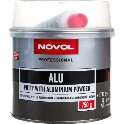 Шпатлевка Novol ALU с алюминием 0.75 кг