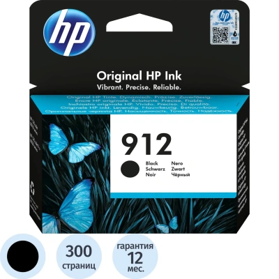 Картридж струйный HP 912 3YL80AE чер. для OfficeJet 801x/802x