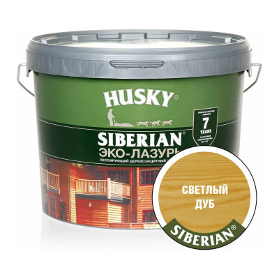 Эко-лазурь HUSKY светлый дуб 9 л