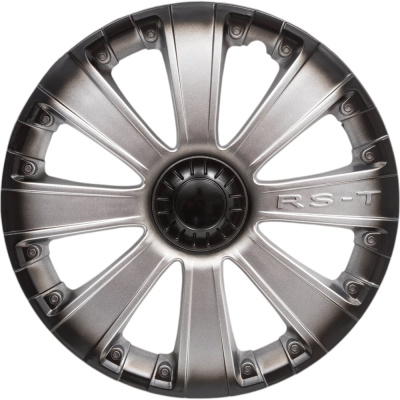 Декоративный колпак Lion RS-T серебристо-черный (пруж.) 13" (2) (8)