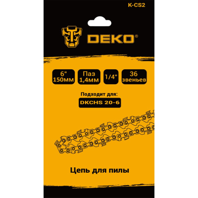 Цепь для пилы DEKO K-CS2, 6", 1/4", 1.4 мм, 36 звеньев