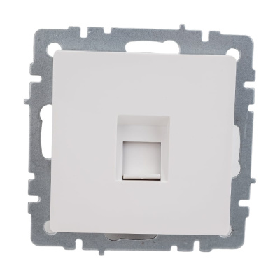 Компьютерная розетка rj45 IEK Brite рк10-брб категория 5e, белый