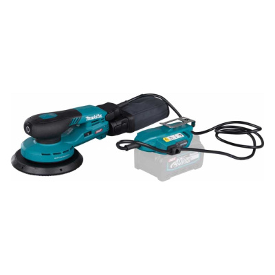Машина шлифовальная эксцентриковая Makita с выносным аккум. XGT 40В BL XPT AWS 150мм, амплитуда 3мм