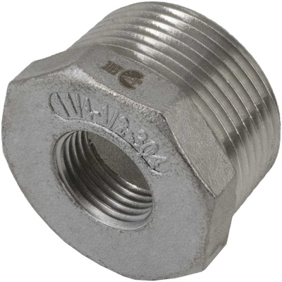 Футорка NEWKEY нержавеющая, AISI304 DN32 x DN15 (1 1/4 x 1/2), (CF8), PN16, набор 2 шт