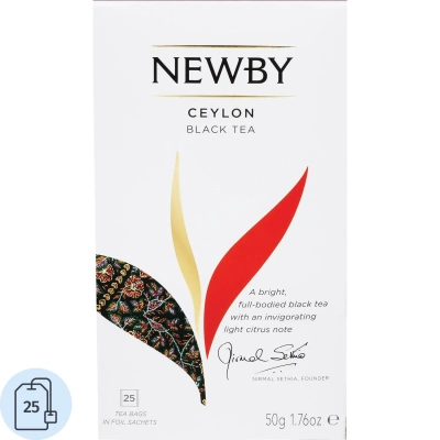 Чай Newby Цейлон черный 25 пакетиков