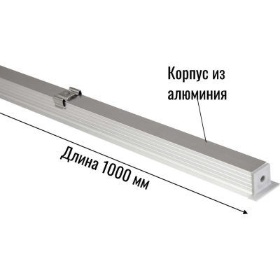 Алюминиевый профиль aax.tech AAX-B 14.5x14.5mm для светодиодной ленты 1000 мм