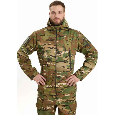 Костюм URSUS "ШТУРМ" куртка/брюки, цвет КМФ хаки, ткань Твилл Пич КОС1055-ХАКИ/48-50, 170-176