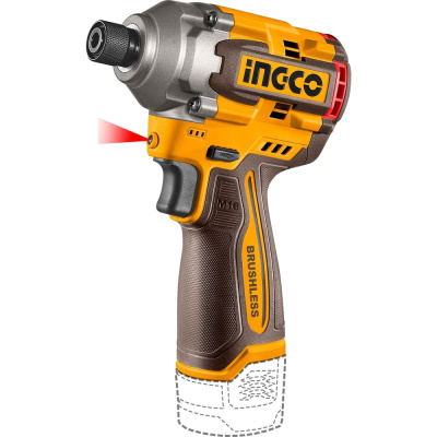 Аккумуляторный ударный шуруповерт INGCO 16В 170 Нм INDUSTRIAL