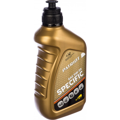 Отличное полусинтетическое масло PATRIOT SPECIFIC HIGH-TECH 5W-30 для 4-х тактовых двигателей
