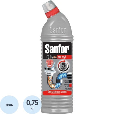 Средство для прочистки труб SANFOR 750 гр