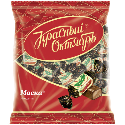 Конфеты шоколадные КРАСНЫЙ ОКТЯБРЬ "Маска", 250 г, пакет, РФ04867