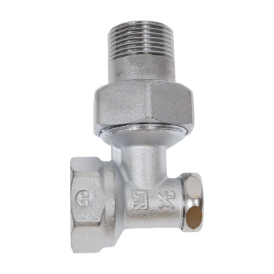 Клапан Giacomini R16D2, угловой, 3/4, 3/4, ВН, хромированный