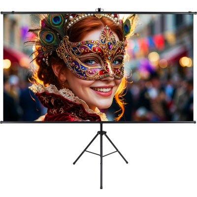 Экран Lumien LSC-100102 Sky Cinema на штативе, рабочая область 124×220 см, 100 High Contrast Reflective