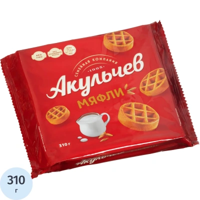 Вафли Акульчев Мяфли, 310г