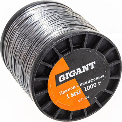 Припой Sn60 Pb40, трубка 1 мм, 1000 г Gigant