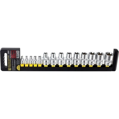 Набор головок торцевых TORX 1/2- 1/4 14 предметов BERGER BG2165