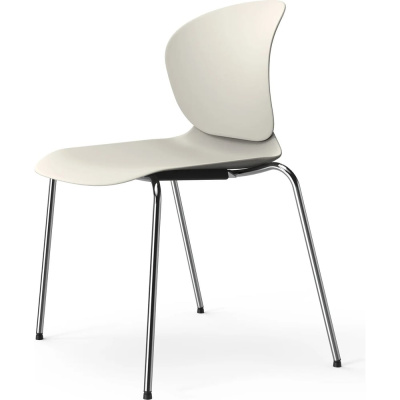 Стул СИННАБОН белый/белый/хром LCH-01