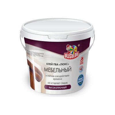 Мебельный клей OLECOLOR ПВА Люкс, 2.3 кг