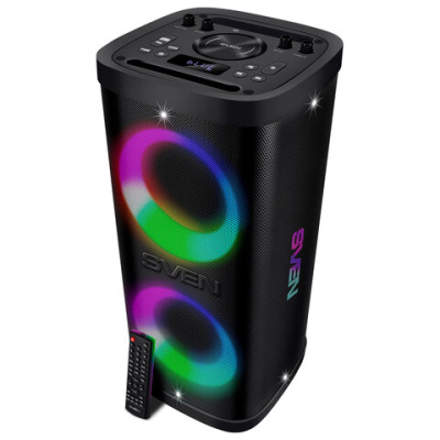 Колонка портативная SVEN PS-930, 150 Вт, TWS, Bluetooth, FM, USB, microSD, LED-дисплей, черный, SV-022402