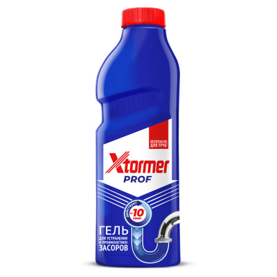 Средство для устранения засоров Xtormer Prof, гель, 1л