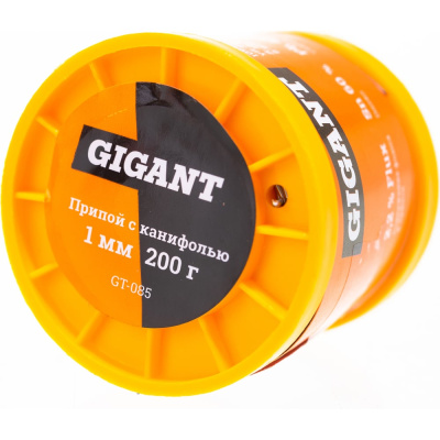 Припой Sn60 Pb40, трубка 1 мм, 200 г Gigant
