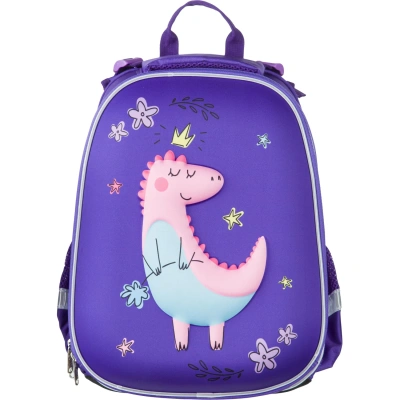 Ранец 3D Dino princess, 2 отд., эргоном. спинка