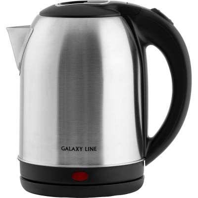 Чайник электрический Galaxy LINE GL 0329, серебристый, металл, 2000 Вт, 2.2 л