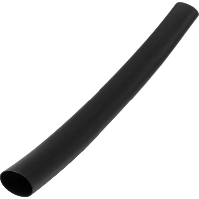 Термоусадочная трубка клеевая Jazzway PTT-G 12/4-100-10 BL (ТТКнг 12/4), черная 1м (упаковка 10 шт) 3:1