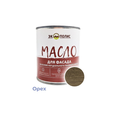 Масло для фасада Экополис 0,75 л. светлый орех mdf-075-sv.oreh