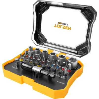 Набор вставок бит 1/4", PH, PZ, Hex, Torx, Slotted, TorxTR, 28 предметов TOLSEN