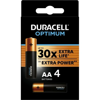 Батарейка DURACELL Optimum АА/LR6-4BL уп/4шт
