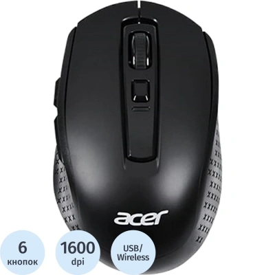 Мышь компьютерная Acer OMR060, черный