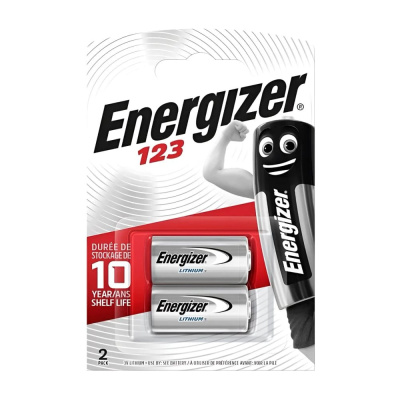 Элемент питания литиевый Energizer CR123 2BL