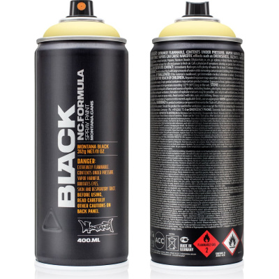 Краска MONTANA BLACK светло-желтая, 0.4 л 1005 BLK на основе нитрокомбинации с высоким давлением