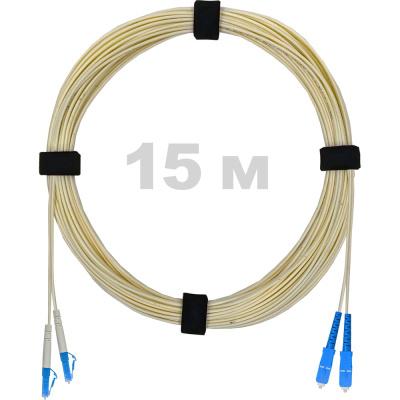 Патч-корд оптический Enginova LC/UPC-SC/UPC SM (G657.A1) 2mm DX LSZH 15 м
