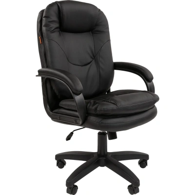 Кресло VT_Chairman 668LT черный пластик, экопремиум черный N