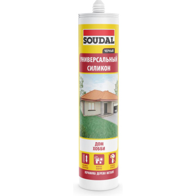 Универсальный силиконовый герметик Soudal 109840