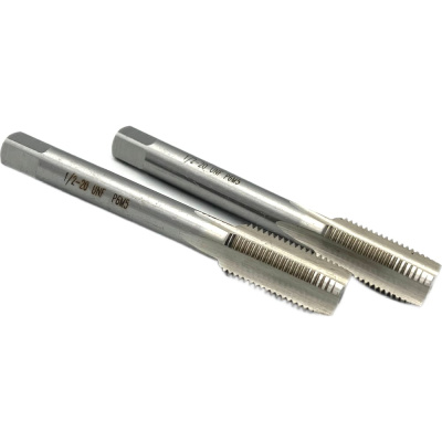 Дюймовый метчик TORNERI UNF 1/2" 20 нитей Р6М5 комплект из 2-х штук