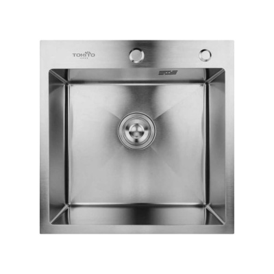 Мойка для кухни врезная TOKITO 50x50 см, нержавеющая сталь