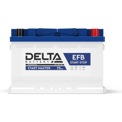 Аккумуляторная батарея DELTA START MASTER 75 Ah EFB