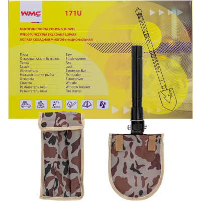 Многофункциональная туристическая лопата WMC TOOLS — это универсальный инструмент для походов