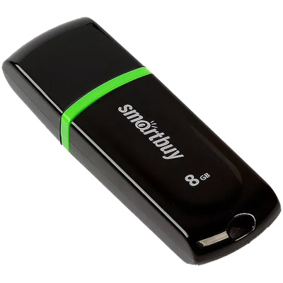Память Smart Buy "Paean" 8GB, USB 2.0 Flash Drive, черный