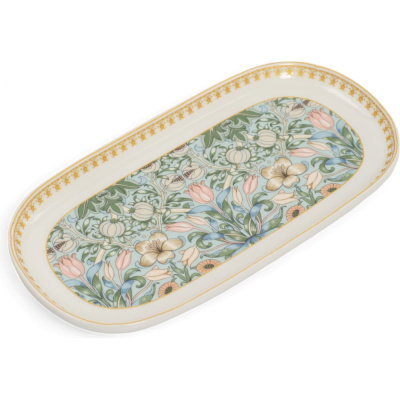 Овальное блюдо FIORETTA FLOWERS 24.4x12.5 см TDB596