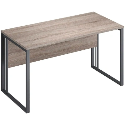 Стол Комус Мебель К-Loft 241S015 1380х670х752 к/к дуб сонома темн/черный