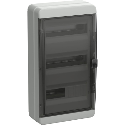Корпус пластиковый IEK TEKFOR КМПн-36 IP65 черная прозрачная дверь
