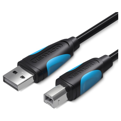 Кабель VENTION USB 2.0 AM/BM - 10м. Черный
